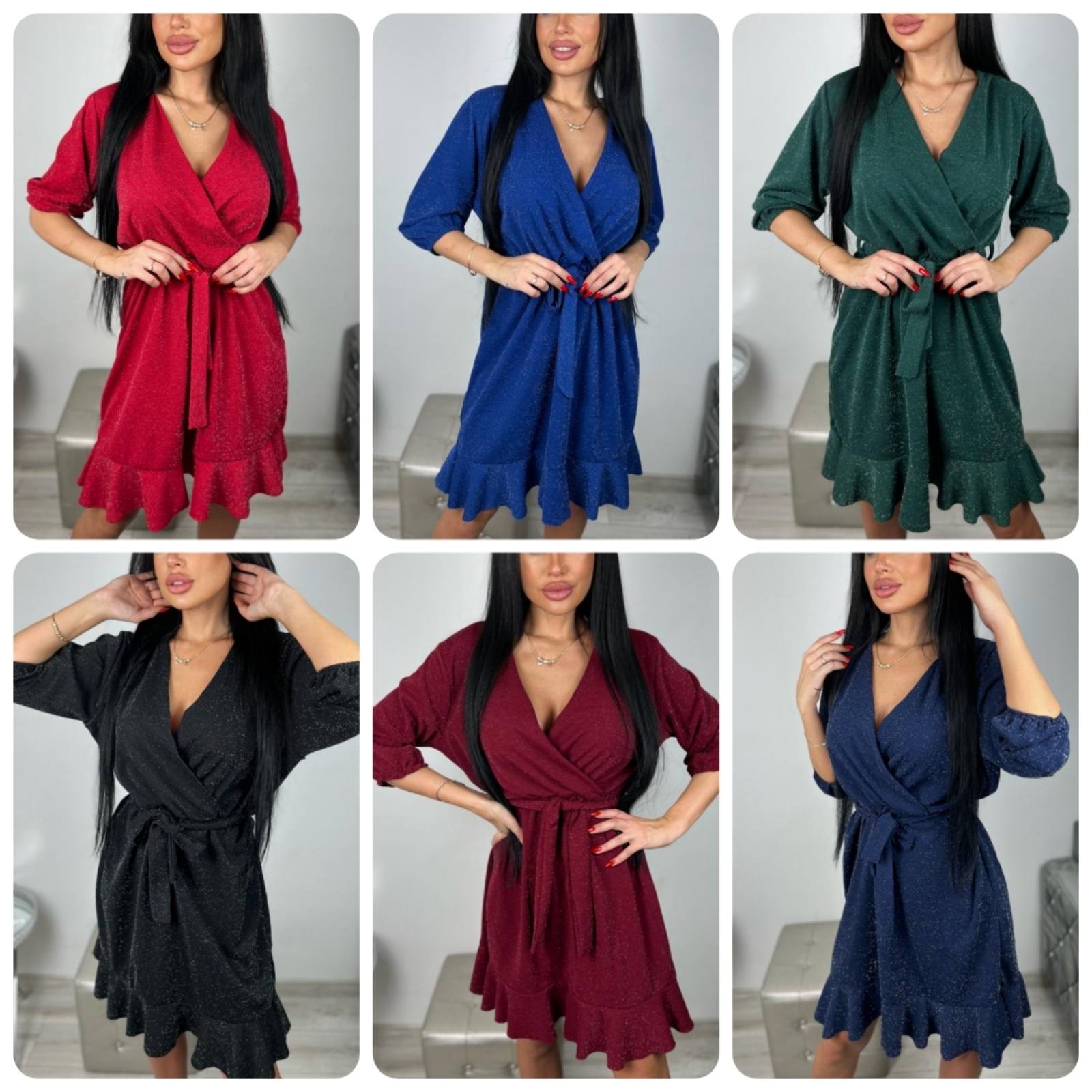 Sukienka damskie 3319 1 kolor L-3XL (Towar Ploskie)