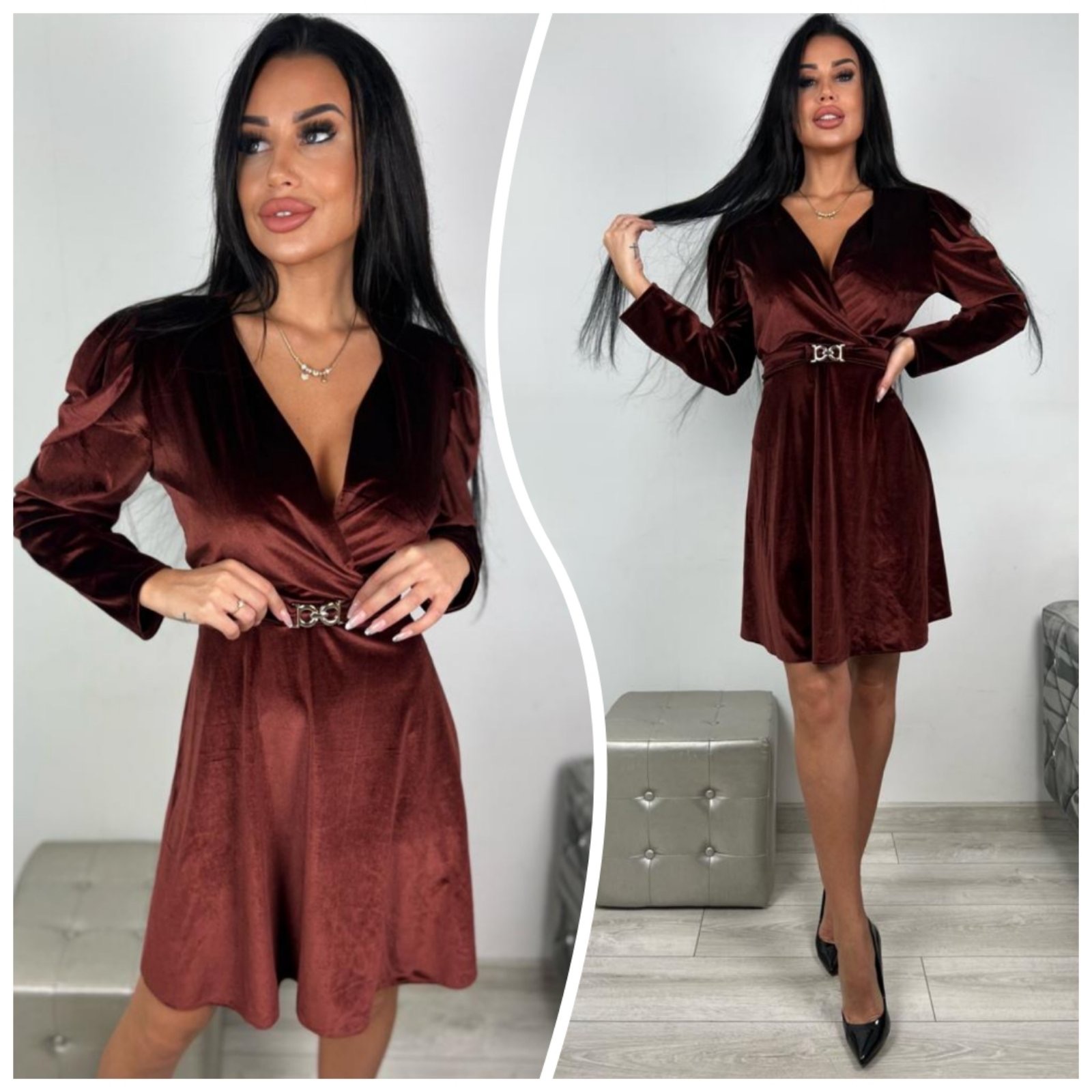 Sukienka damskie 3321 1 kolor M-2XL (Towar Ploskie)