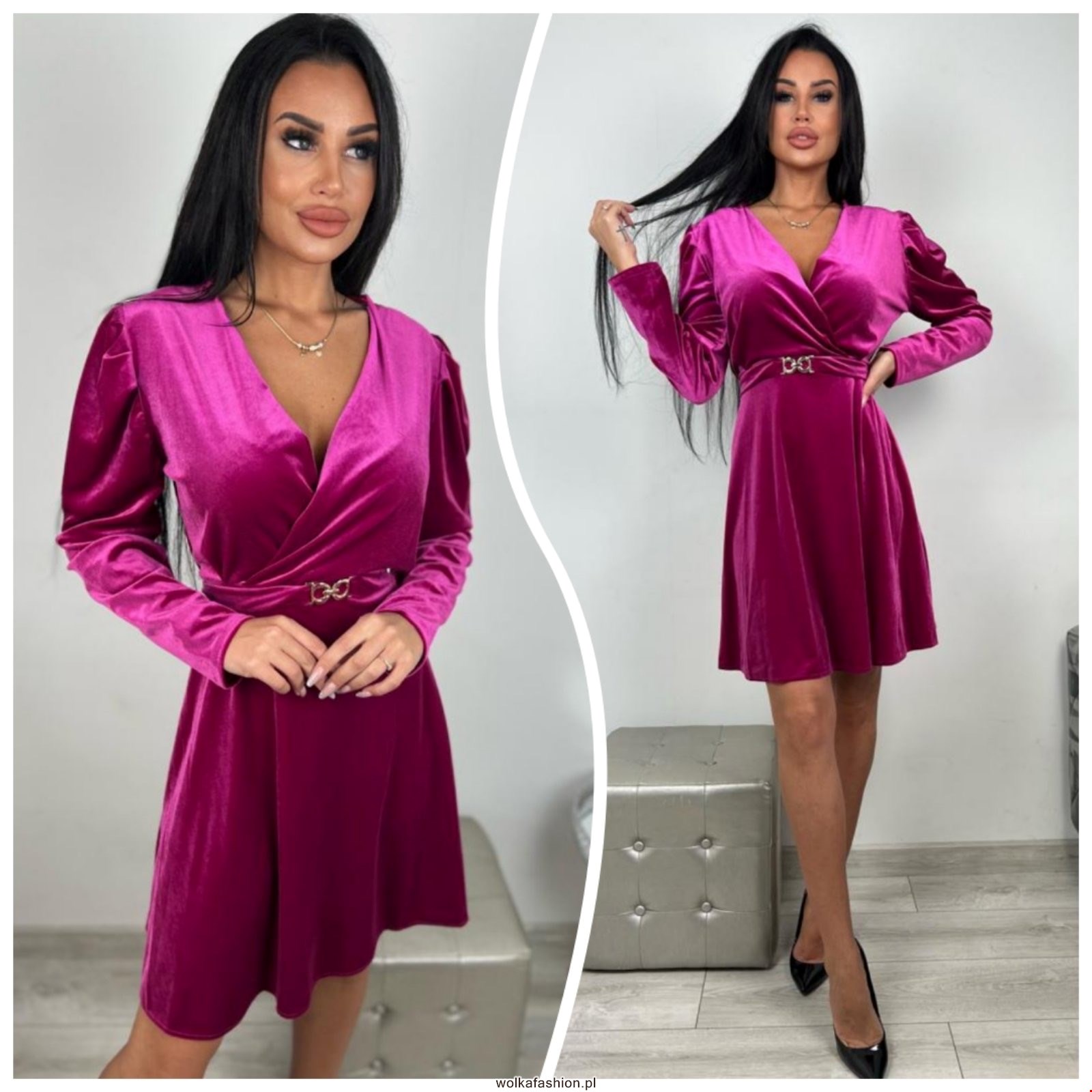 Sukienka damskie 3323 1 kolor M-2XL (Towar Ploskie) 1