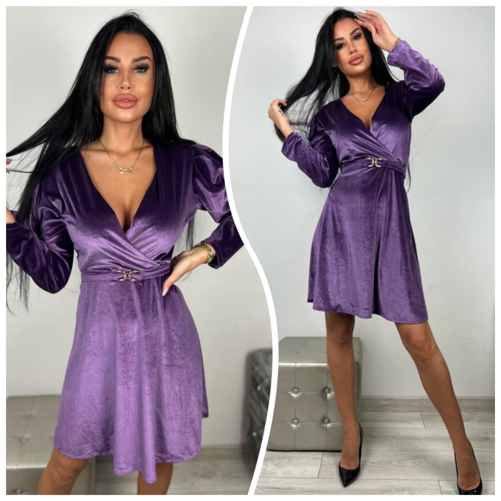 Sukienka damskie 3325 1 kolor M-2XL (Towar Ploskie)