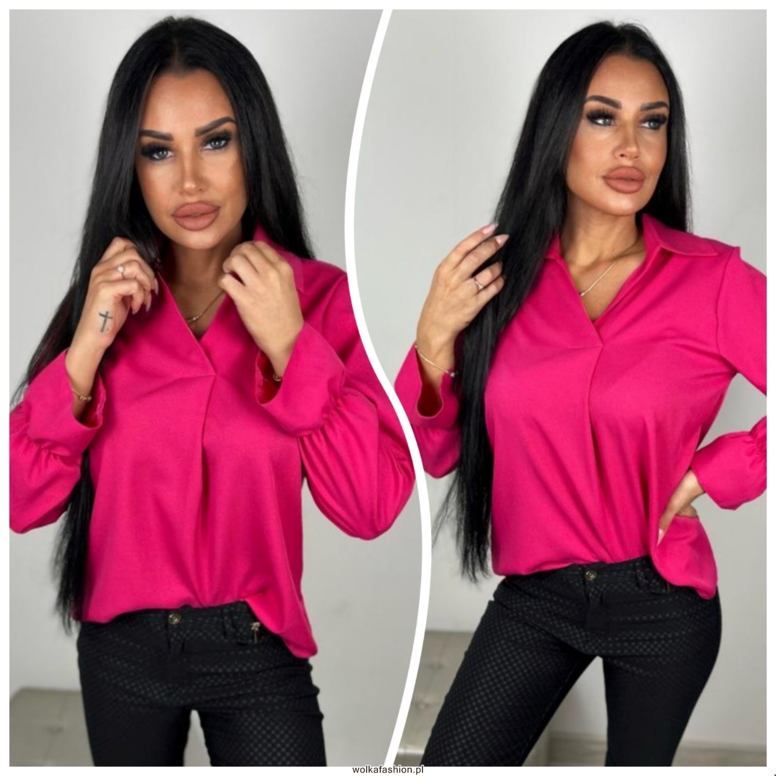 Bluzka damskie 3330 1 kolor M-2XL (Towar Ploskie) 1