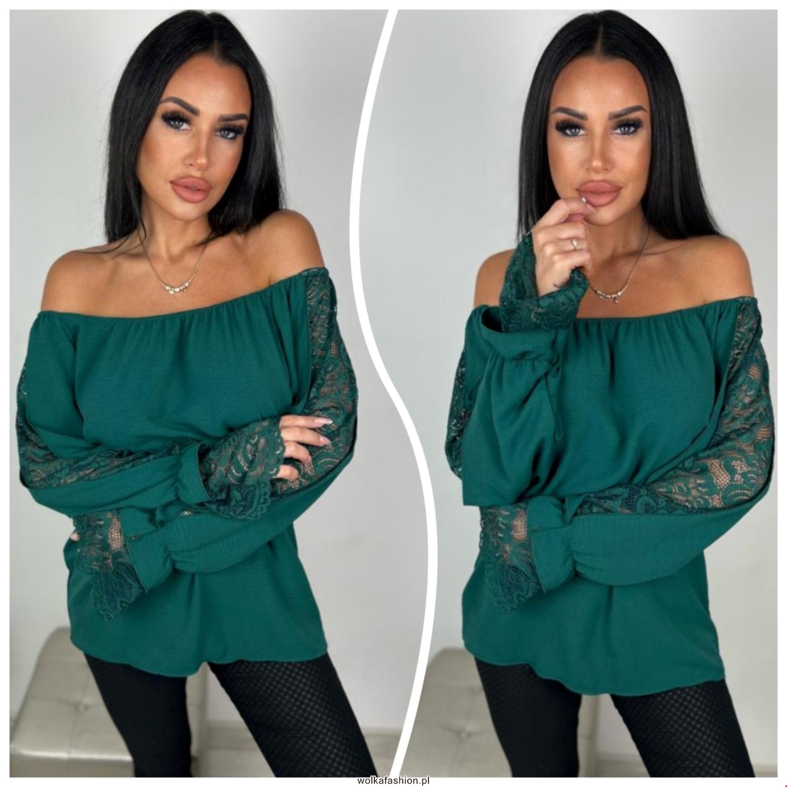 Bluzka damskie 3338 1 kolor L-3XL (Towar Ploskie) 1