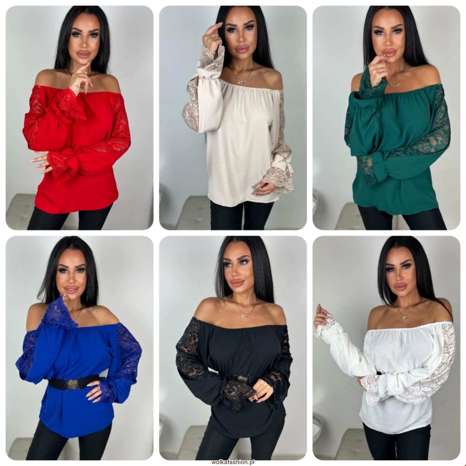 Bluzka damskie 3343 1 kolor L-3XL (Towar Ploskie) 1