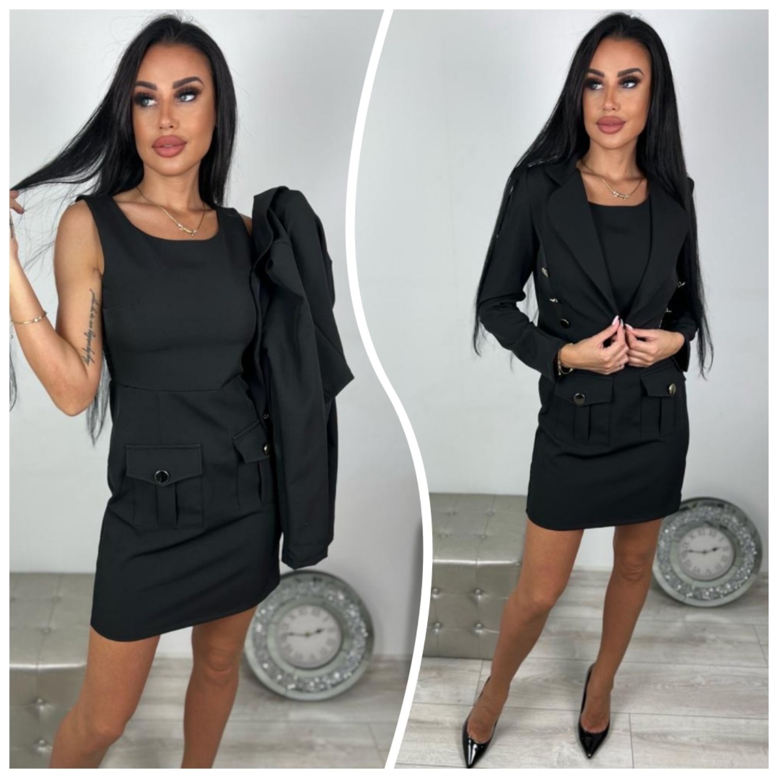 Komplet damskie 3347 1 kolor S-XL (Towar Ploskie)