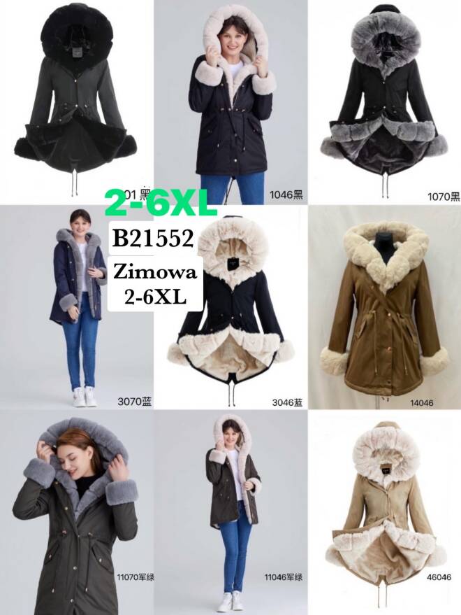 Kurtka damkskie B21552 1 kolor  2XL-6XL 1