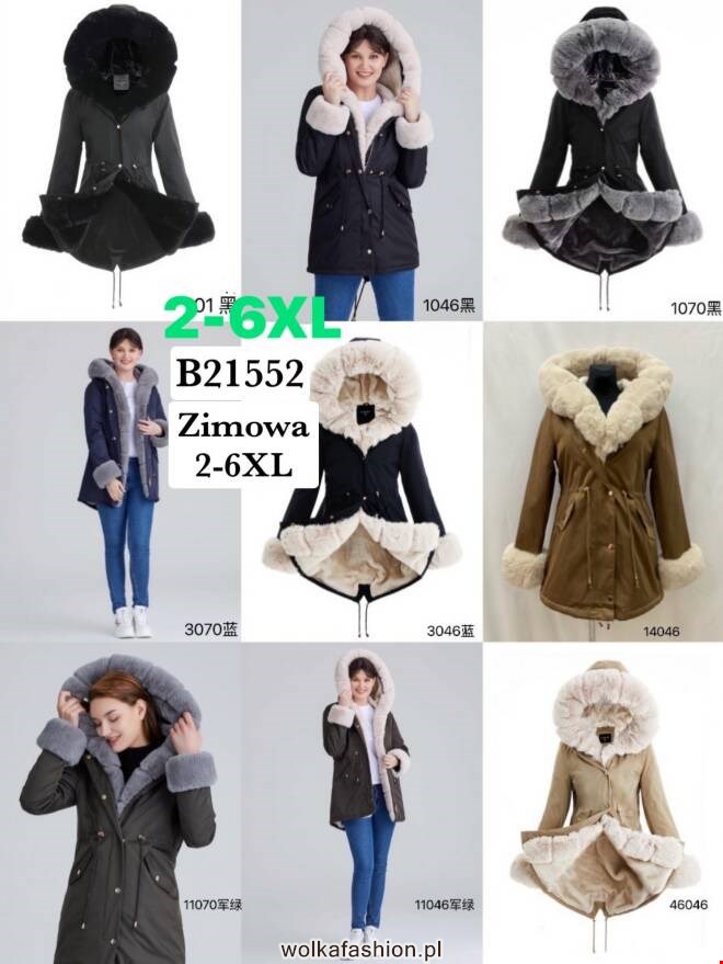 Kurtka damkskie B21552 1 kolor  2XL-6XL 1
