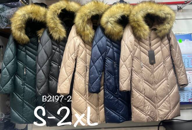 Płaszcze damskie B2197-2 1 kolor  S-2XL