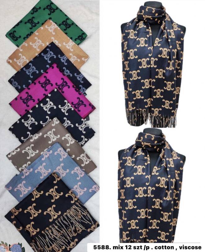 Szaliki damskie 5588 Mix KOLOR  Standard