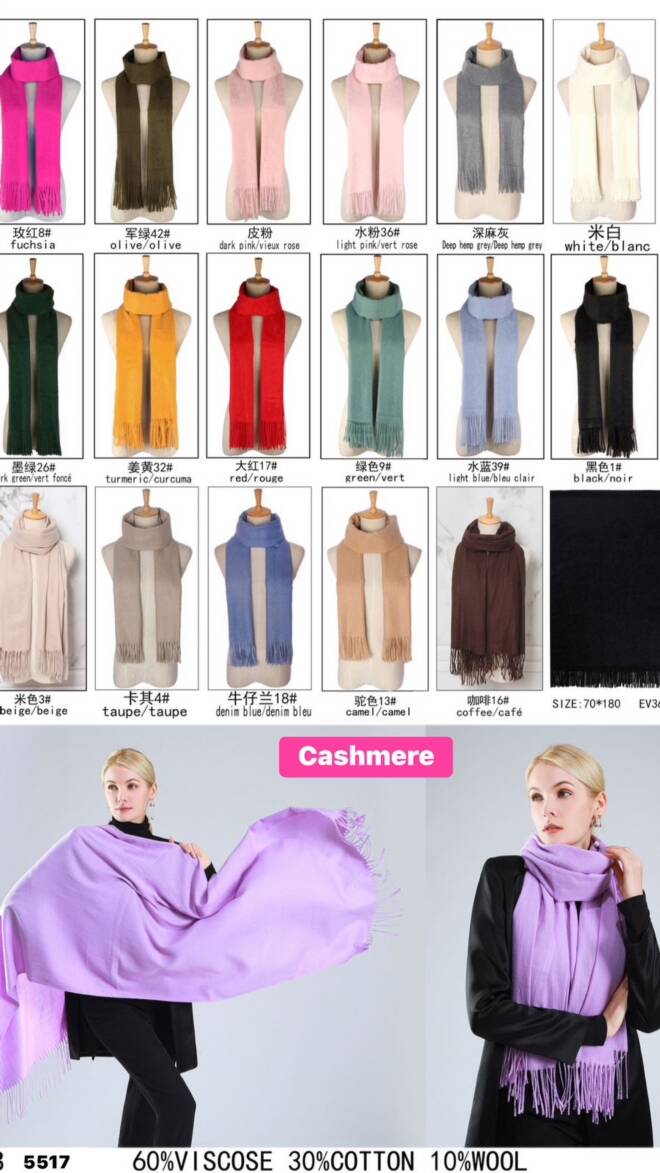 Szaliki damskie 5517 Mix KOLOR  Standard