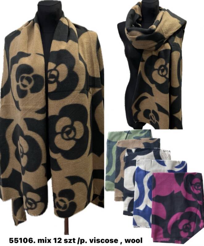 Szaliki damskie 55106 Mix KOLOR  Standard 1