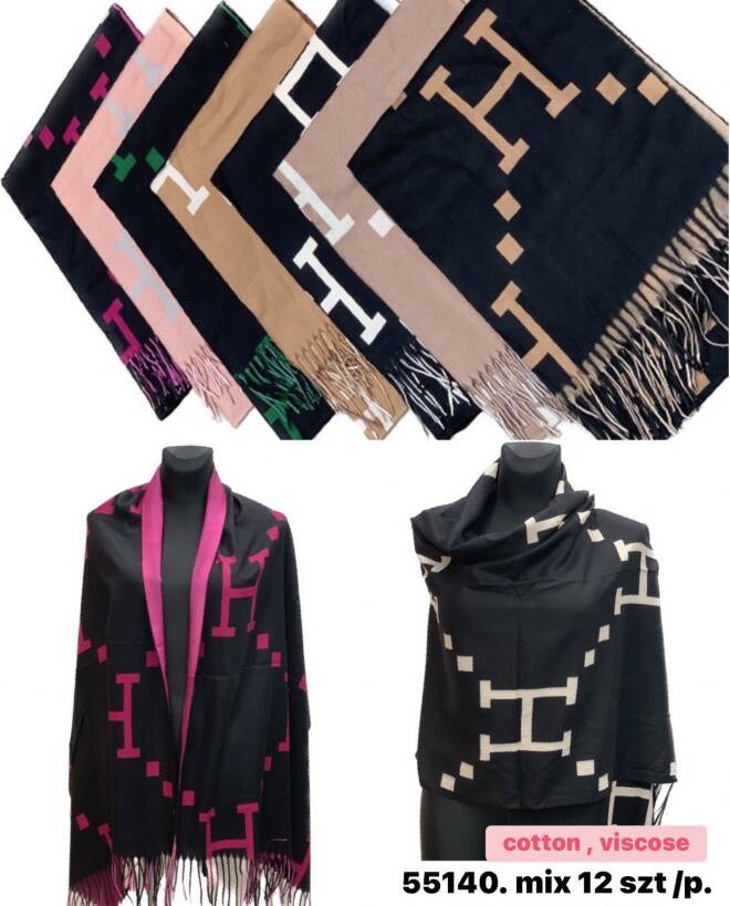 Szaliki damskie 55140 Mix KOLOR  Standard 1