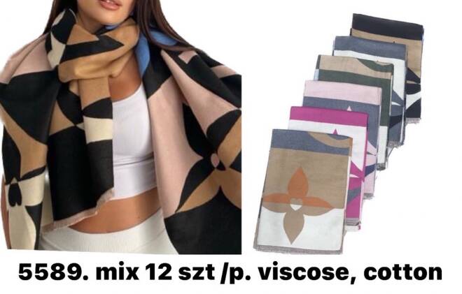 Szaliki damskie 5589 Mix KOLOR  Standard