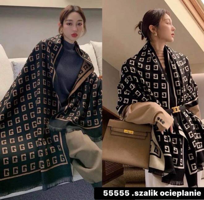 Szaliki damskie 55555 Mix KOLOR  Standard