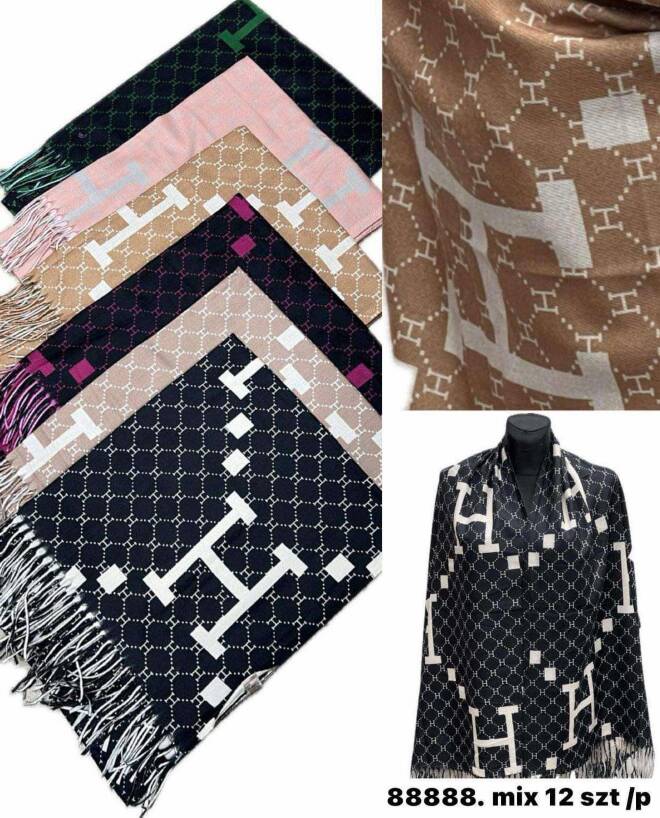 Szaliki damskie 88888 Mix KOLOR  Standard