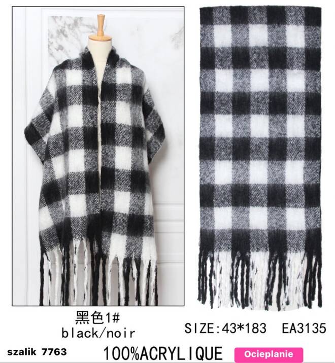 Szaliki damskie 7763 Mix KOLOR  Standard