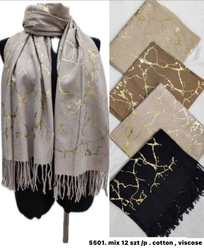 Szaliki damskie 5501 Mix KOLOR  Standard