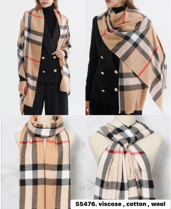 Szaliki damskie 55476 Mix KOLOR  Standard