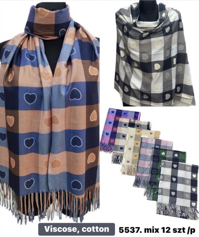 Szaliki damskie 5537 Mix KOLOR  Standard 1