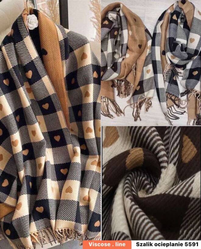 Szaliki damskie 5591 Mix KOLOR  Standard 1