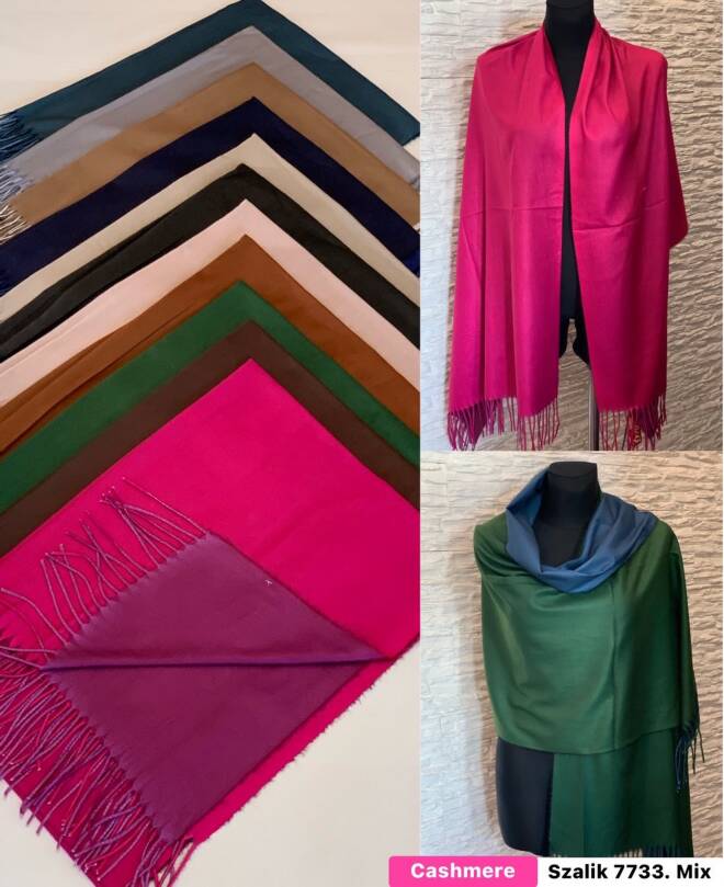 Szaliki damskie 7733 Mix KOLOR  Standard