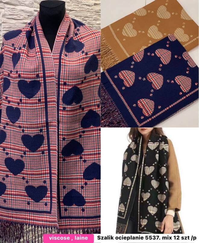 Szaliki damskie 5537 Mix KOLOR  Standard 1