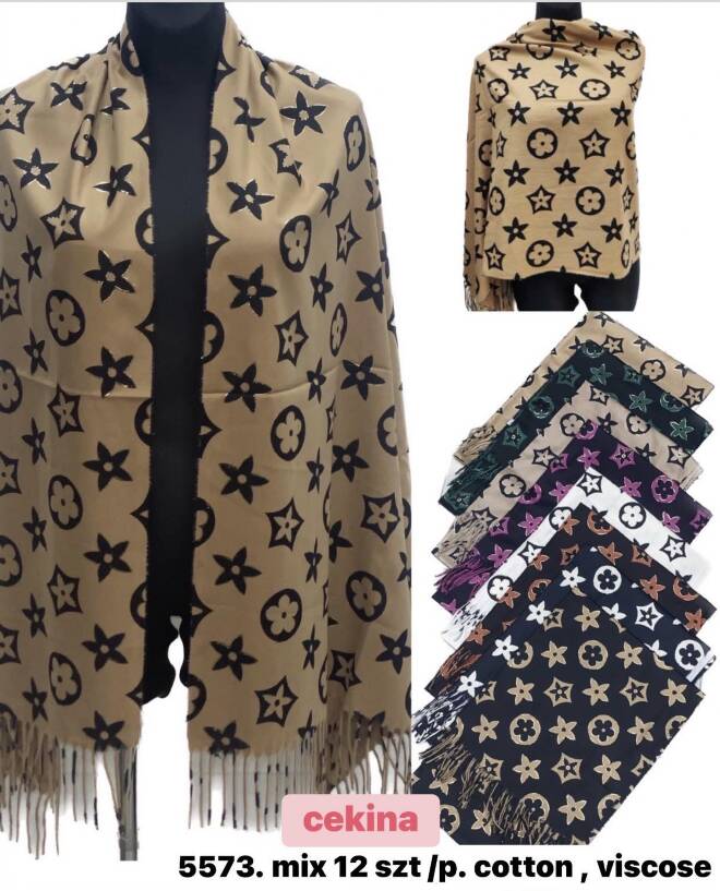 Szaliki damskie 5573 Mix KOLOR  Standard