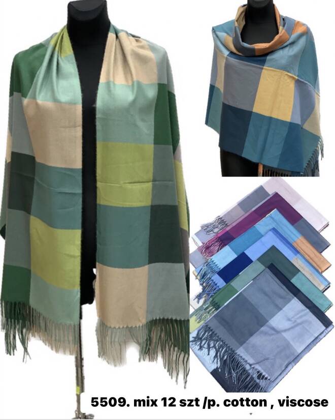 Szaliki damskie 5509 Mix KOLOR  Standard