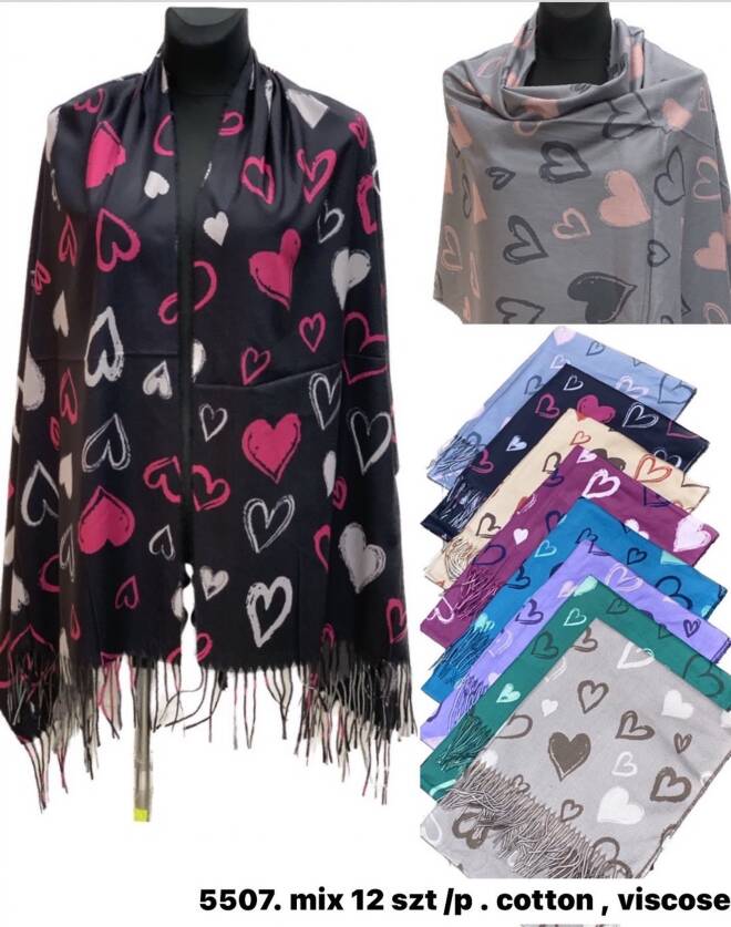 Szaliki damskie 5507 Mix KOLOR  Standard 1