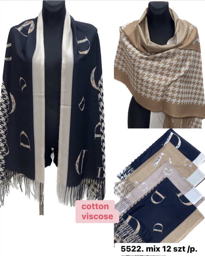 Szaliki damskie 5522 Mix KOLOR  Standard