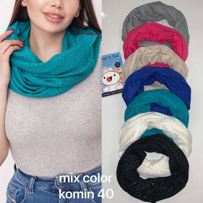 Komin damskie 40 Mix KOLOR  Standard