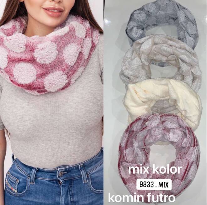 Komin damskie 9833 Mix KOLOR  Standard