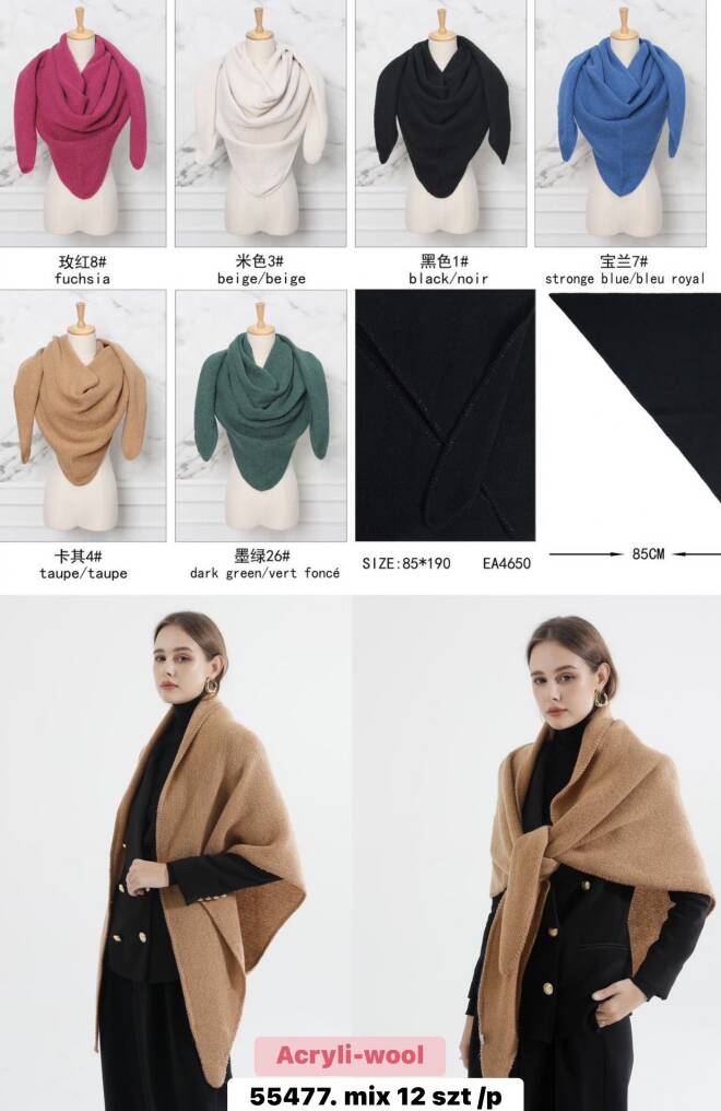 Chustka damskie 55477 Mix KOLOR  Standard 1