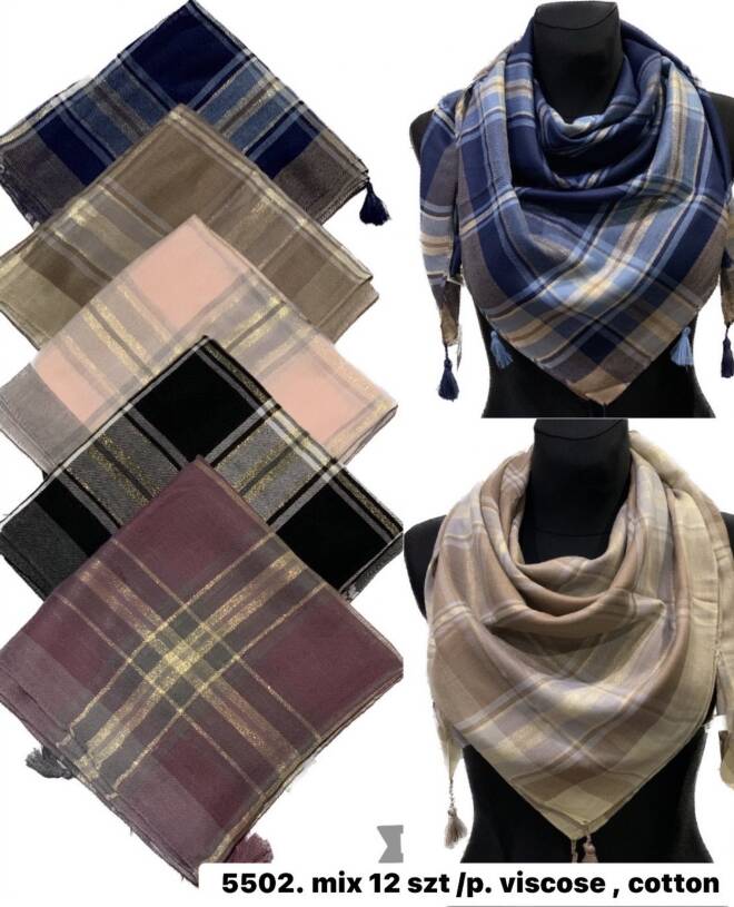Chustka damskie 5502 Mix KOLOR  Standard