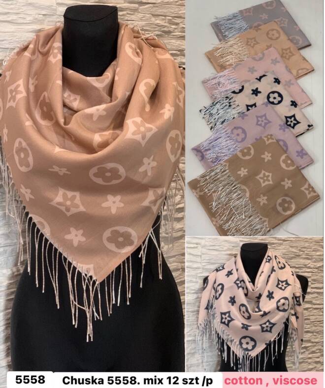 Chustka damskie 5558 Mix KOLOR  Standard