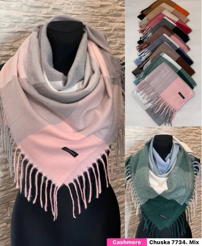 Chustka damskie 7734 Mix KOLOR  Standard