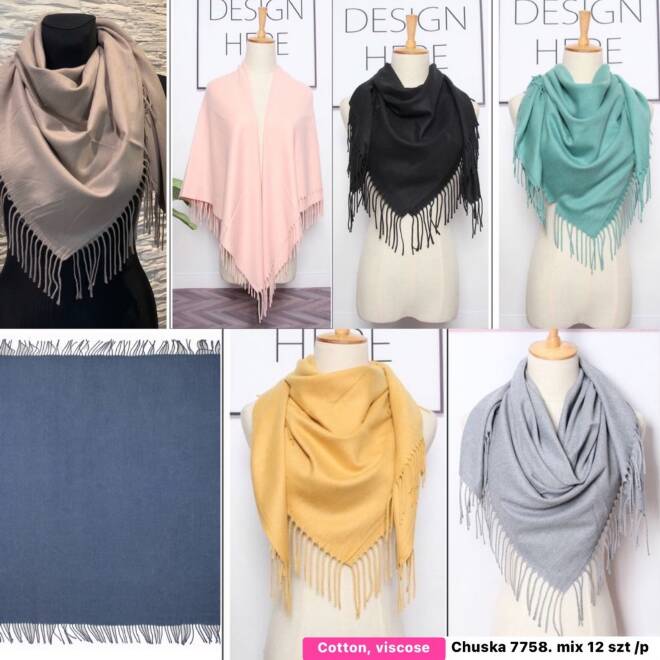 Chustka damskie 7758 Mix KOLOR  Standard 1