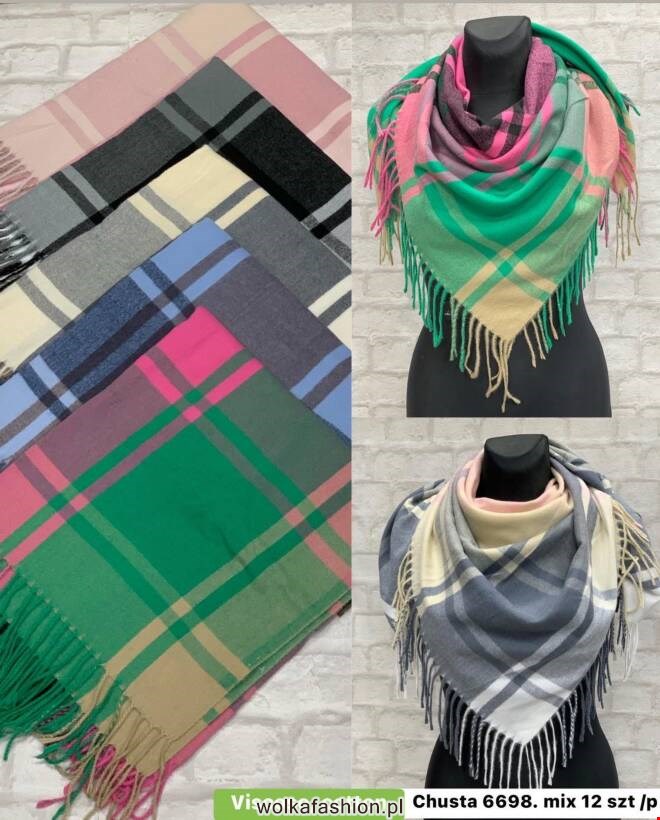 Chustka damskie 6698 Mix KOLOR  Standard