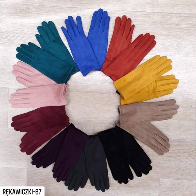 Rękawiczki damskie zimowe RE-67 Mix KOLOR  Standard 1