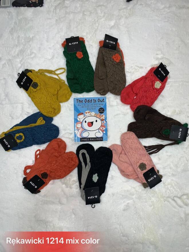 Rękawiczki damskie zimowe 1214 Mix KOLOR  Standard 1