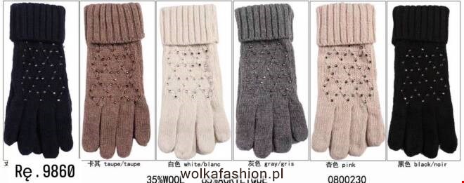 Rękawiczki damskie zimowe 9860 Mix KOLOR  Standard 1