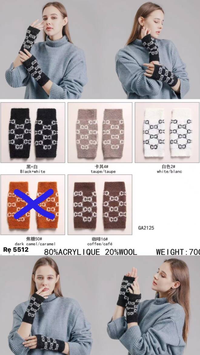 Rękawiczki damskie zimowe 5512 Mix KOLOR  Standard