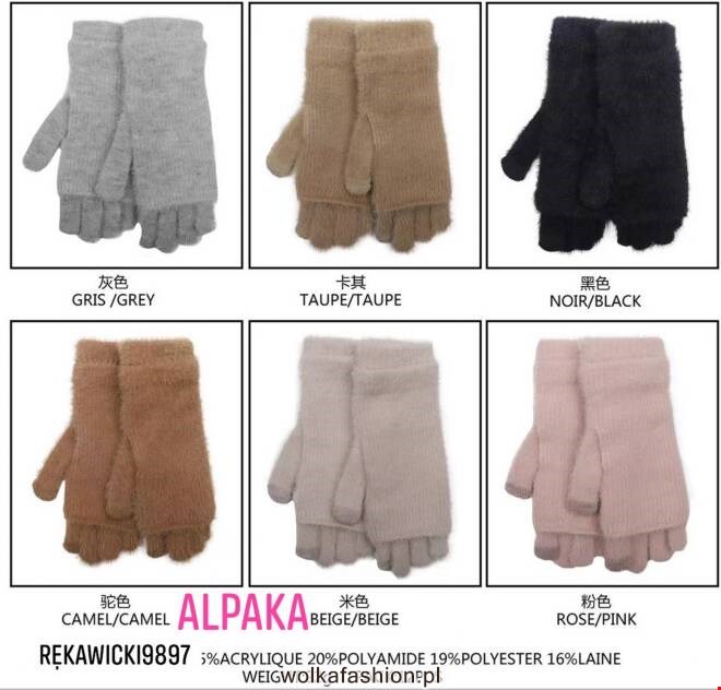 Rękawiczki damskie zimowe 9897 Mix KOLOR  Standard 1