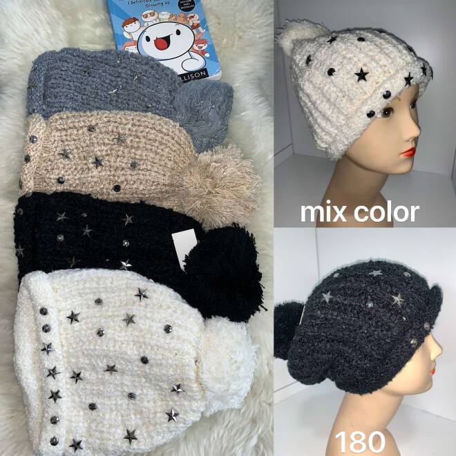 Czapka damskie 180 Mix KOLOR  Standard 1