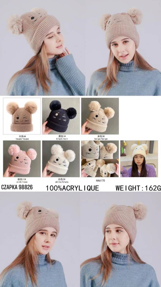 Czapka damskie 98826 Mix KOLOR  Standard 1