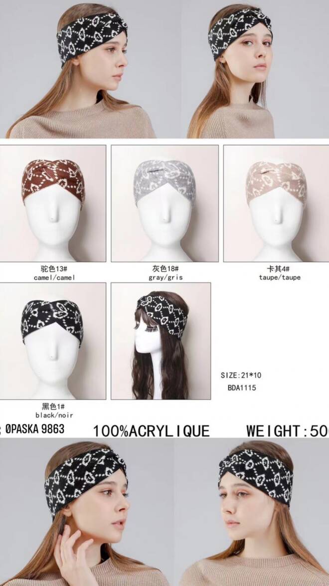 Opaska damskie zimowa 9863 Mix KOLOR  Standard 1