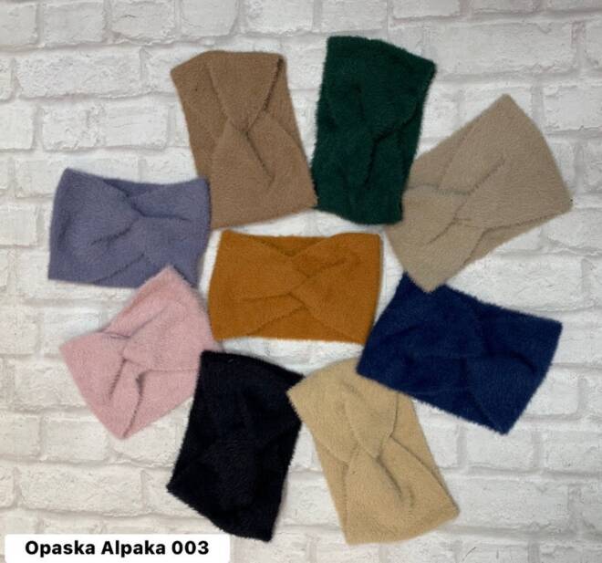 Opaska damskie zimowa 003 Mix KOLOR  Standard 1