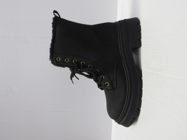 Botki damskie A-F307 BLACK 36-41 OCIEPLANE