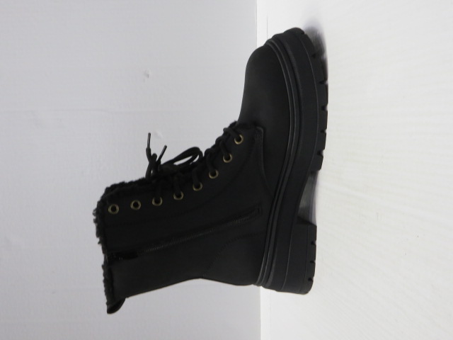 Botki damskie A-F307 BLACK 36-41 OCIEPLANE 1