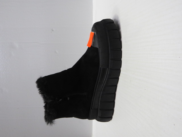 Botki damskie AF23-36 BLACK 36-41 OCIEPLANE