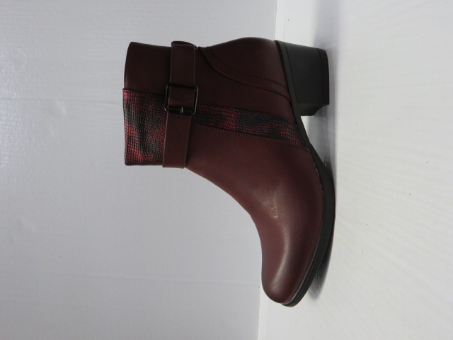 Botki damskie JM3010 RED 36-41 OCIEPLANE